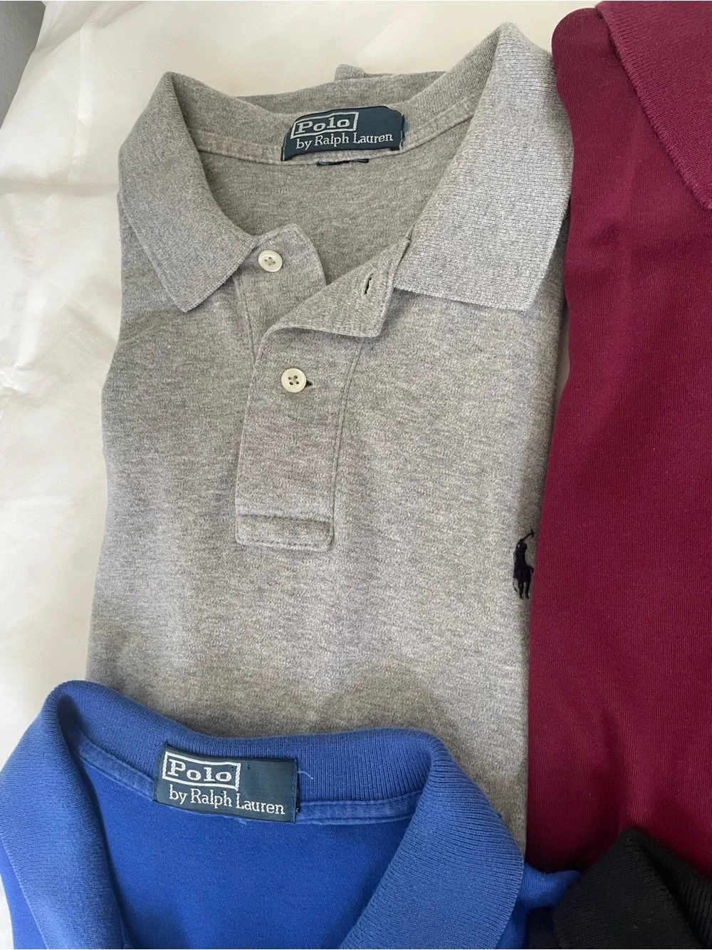 Set of 9. Polo by Ralph Lauren Mixed Color Polo Shirt Lot. Size XL.